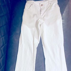 Inc white denim jeans, boot cut size 8